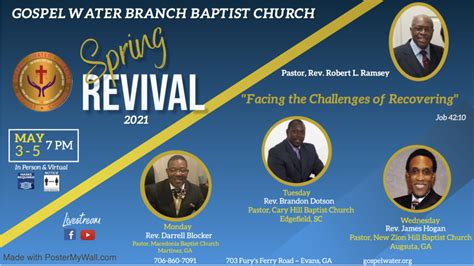 Spring Revival Gospel Water Branch Baptist Church