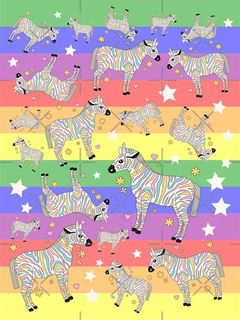 Gay Zebra Pride Flag Pattern Sticker For Sale By RunawayChimera