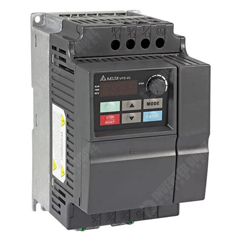 Delta VFD EL 1 5kW 230V 1ph To 3ph IP20 AC Inverter Drive C2 EMC AC