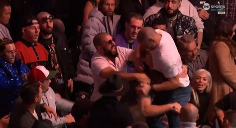 Insane Fight Breaks Out In The Stands Between Ufc Fighters