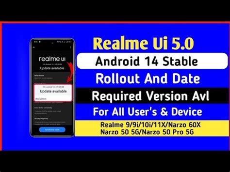 Realme Ui Android Stable Update Rollout And Date Realme I