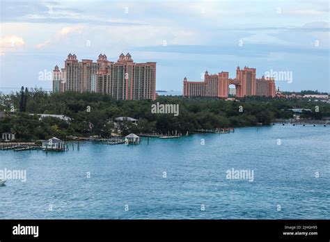 Royal Towers Hotel, Atlantis resort, Paradise Island, The Bahamas Stock ...