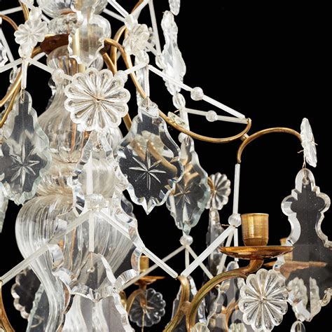 LJUSKRONA för sex ljus svensk barock 1700 talets mitt Bukowskis