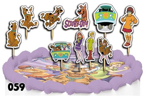 Toppery Na Tort Ozdobne Dekoracja Zestaw Scooby Doo Bajka Szt