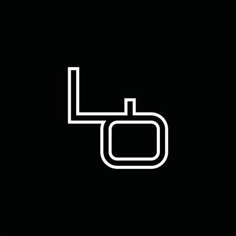 LO Logo monogram with line style design template 16569623 Vector Art at ...
