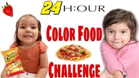 Eating Only One Color Food For Hours Hours Food Challenge