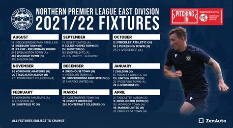 2021/22 Northern Premier League Fixtures Released – Stockton Town ...