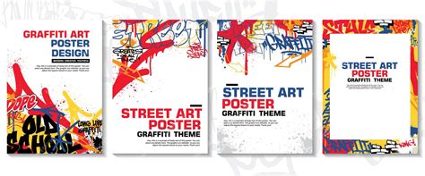 Premium Vector Modern Graffiti Art Poster Or Flyer Design With A