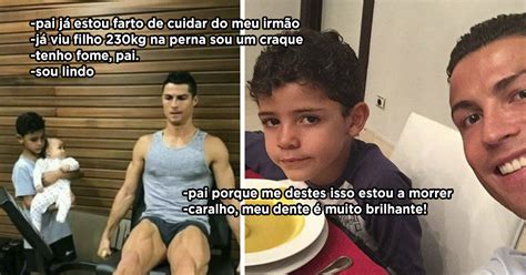 Meme Cristiano Ronaldo E Filho Pai Tô Com Fome Sou Lindo Blog