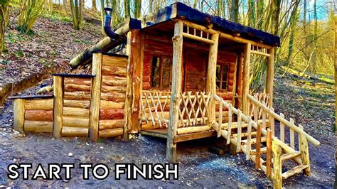 Building A Log Cabin From Start To Finish All Stages Of Construction