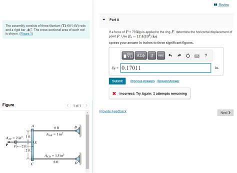 Solved The Assembly Consists Of Three Titanium Ti A V Chegg