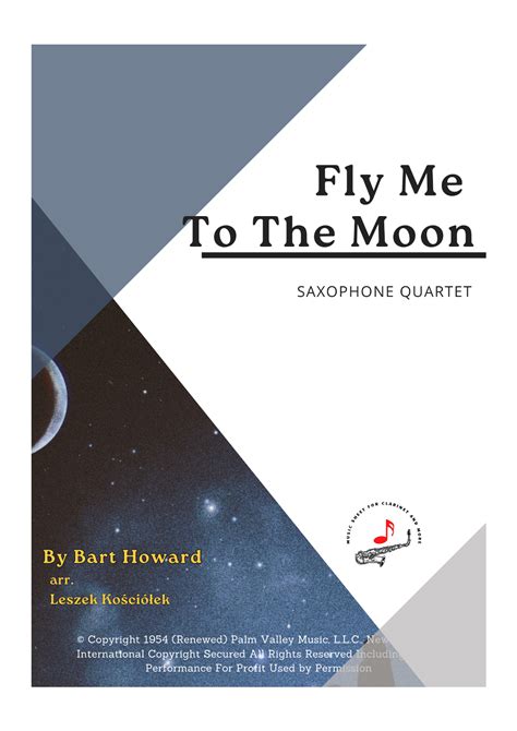 Fly Me To The Moon In Other Words Arr Leszek Ko Ci Ek Sheet Music