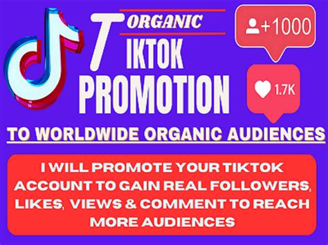 Promotion For Your Tik Tok Account To 5m Real And Organic Tik Tok Promotion Upwork