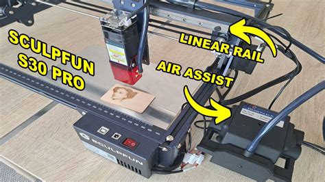 Sculpfun S30 Pro 10W Laser Engraver With Linear Rail And Auto Air