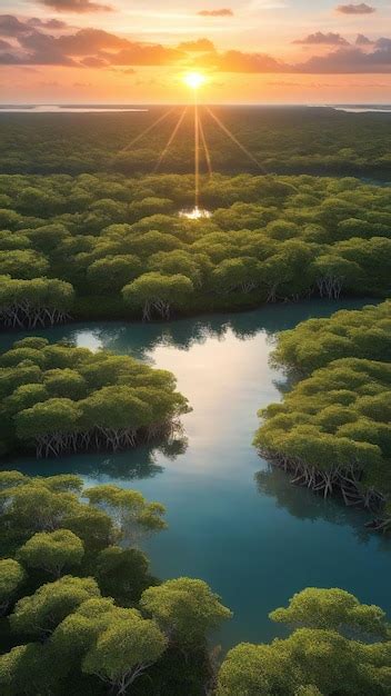 Premium Photo Mangrove Sunset