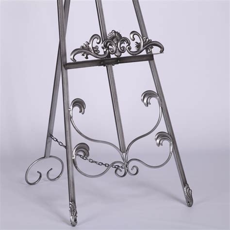 French Style Antiqued Silver Metal Easel Furniture La Maison Chic