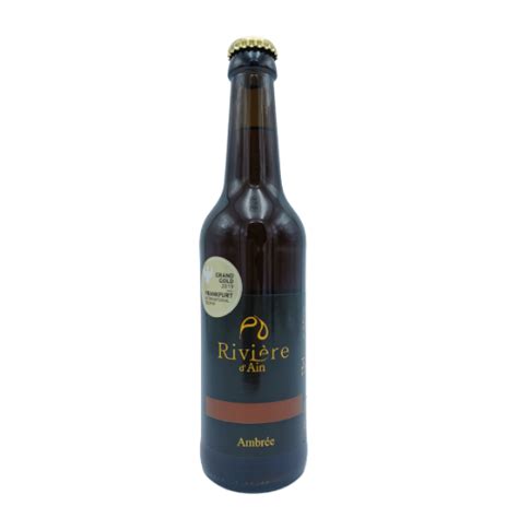 Bière Ambrée 33 cl Brasserie Rivière d Ain La cave d August