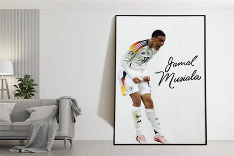 Jamal Musiala Poster Euro Germany Digital Poster Euro Poster