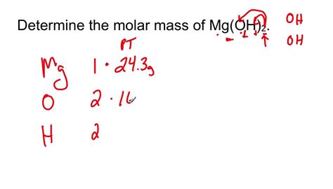 Calculate The Relative Formula Mass Of Mg Oh