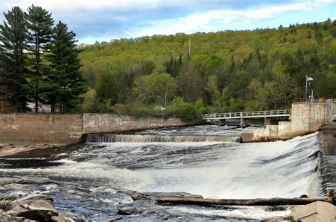 Rumford Falls on the Androscoggin River in Rumford, Maine - Encircle Photos