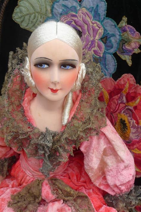 Rare Antique French Boudoir Doll Paris 1920 Silk Fashion Doll C 1920 Ebay Fashion Dolls