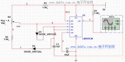 基于ne555芯片设计占空比可调的方波信号发生器及仿真