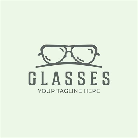 glasses logo line art minimalist design illustration creative eye ...