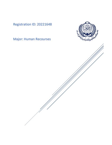 20221648 - marekting - Registration ID: 20221648 Major: Human Recourses