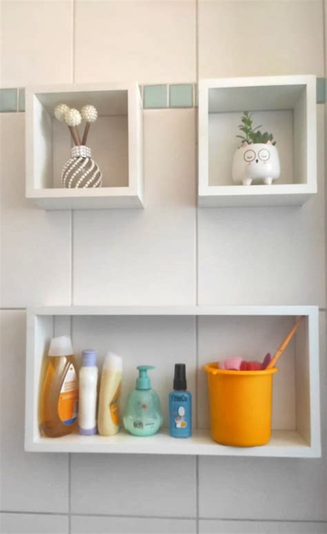 Kit 3 Nichos Mdf Branco Tx Sala Quarto Banheiro Decoração Elo7