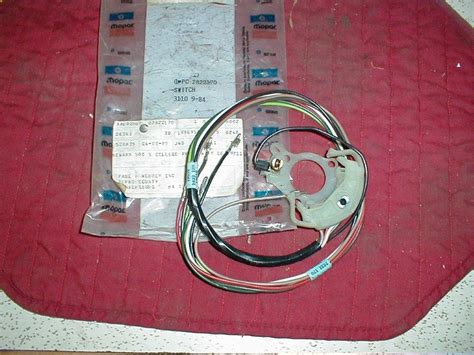 NOS Mopar Turn Signal Switch Wiring 1964 6 Models Without Tilt Wheel