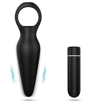 plug anal em Vibrador e Plug Anal Vibrações Recarregável S Hande Plug Sexual