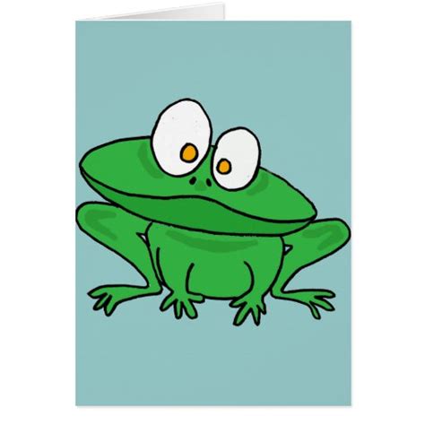 XX- Goofy Frog Greeting Card | Zazzle