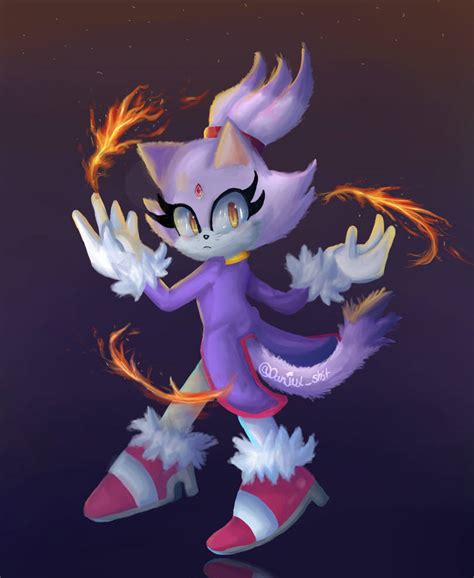 blaze  cat fan art  daniuxshit  deviantart