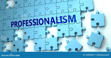 Professionalism Complex Like A Puzzle Pictured As Word