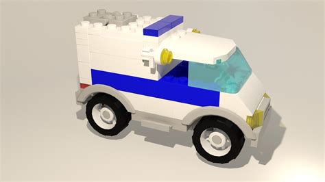 3D LEGO Police Truck - TurboSquid 1983454