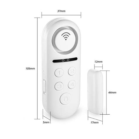 Capteur d alarme de porte et fenêtre WiFi intelligent Tuya avec sirène