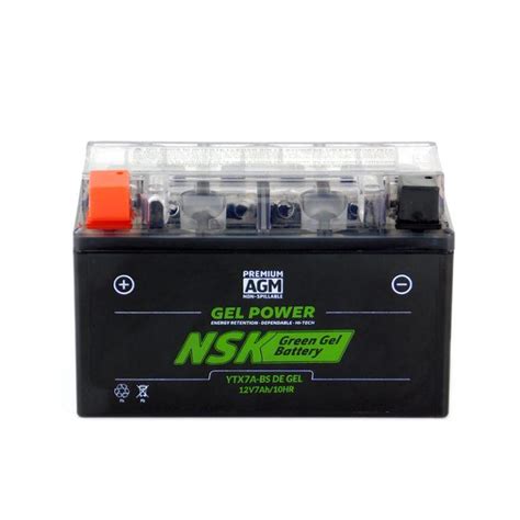 Batería Nsk De Gel Para Moto 12n7bl Bs Moto Mayoreo Gdl