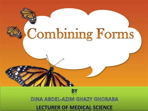 Medical terminology;combining forms | PPSX