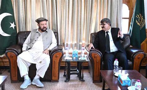 Chief Minister Gilgit Baltistan Haji Gulbar Khan In A Meeting With