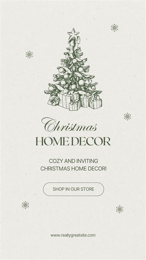 Christmas Home Decor Instagram Story Template