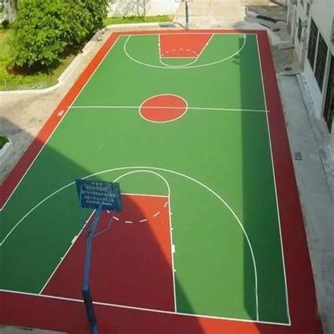 Synthetic Outdoor Basketball Court Flooring at Rs 130/square feet | Basketball Court Flooring in ...