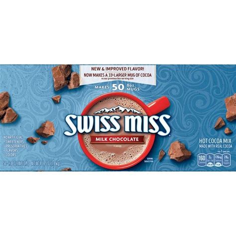 Swiss Miss Milk Chocolate Flavor Hot Cocoa Mix Oz Instacart