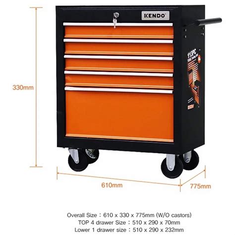 Stainless Steel TOOL TROLLEY 5 DRAWER KENDO At Rs 17880 Piece In Erode