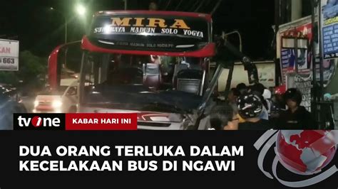 Bus Mira Ugal Ugalan Di Ngawi Hingga Hantam Truk Tanki Orang Luka