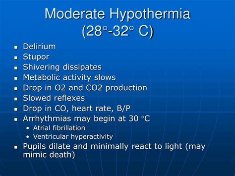 Ppt Hypothermia Powerpoint Presentation Free Download Id308267