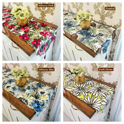 Jual Taplak Meja Tamu Minimalis Atau Table Runner Kanvas Aneka Motif