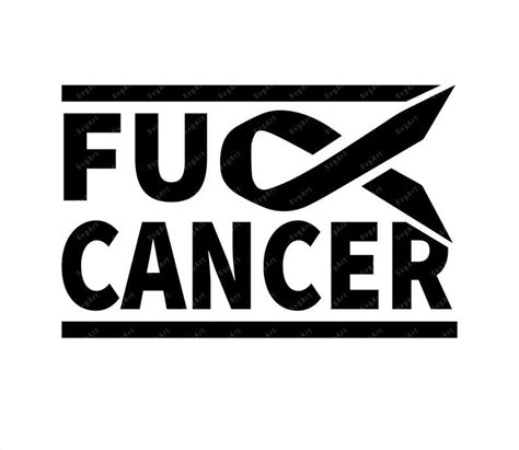 Fuck Cancer SVG PNG PDF Cancer Awareness Svg Fuck You Breast Cancer