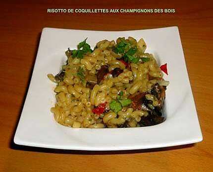 Recette De Risotto De Coquillettes Aux Champignons Des Bois