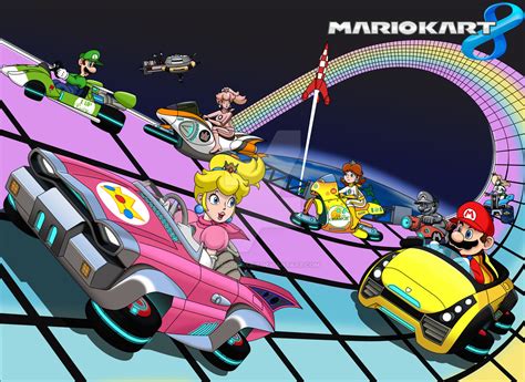 Rainbow Road (Mario Kart 8) by FamousMari5 on DeviantArt