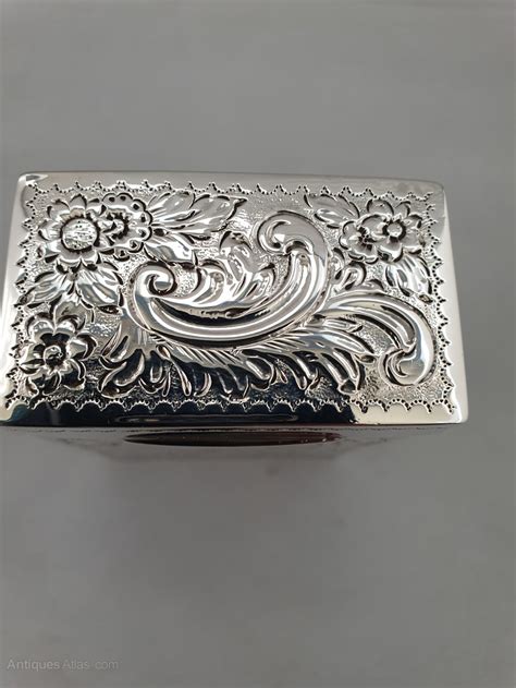 Antiques Atlas Victorian Silver Playing Card Box